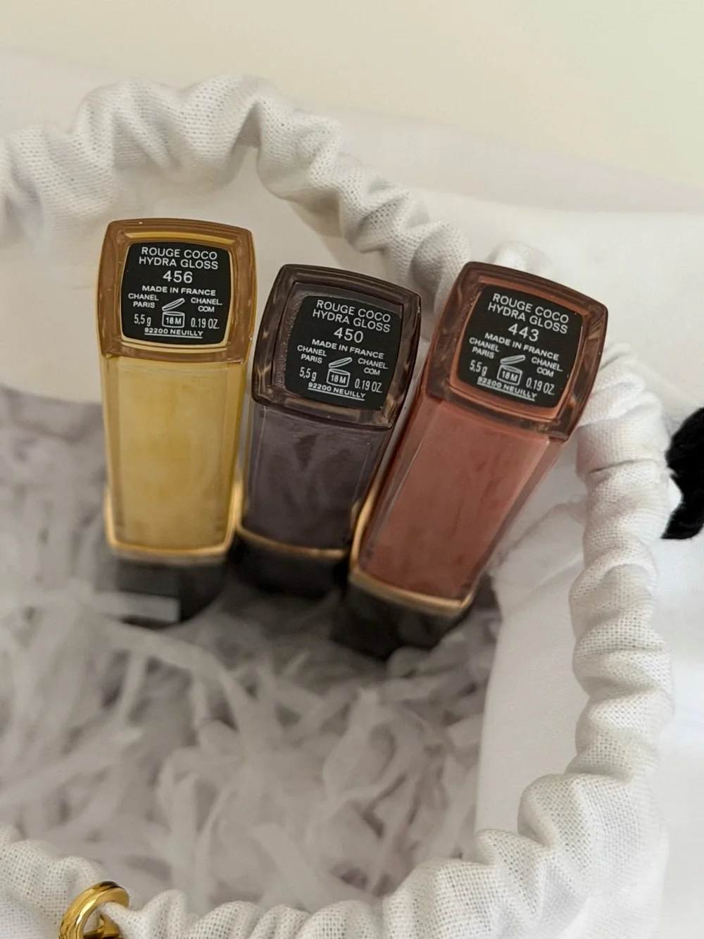 NWT Chanel Rouge Coco Hydra Gloss, 3 Different Colours